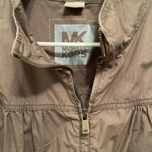 Michael Kors Cropped Olive Green Jacket - Picture 5 of 12